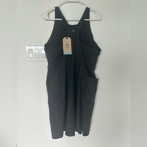 Prana Black & Grey Heathered Athletic Dress NWT! Side pocket.